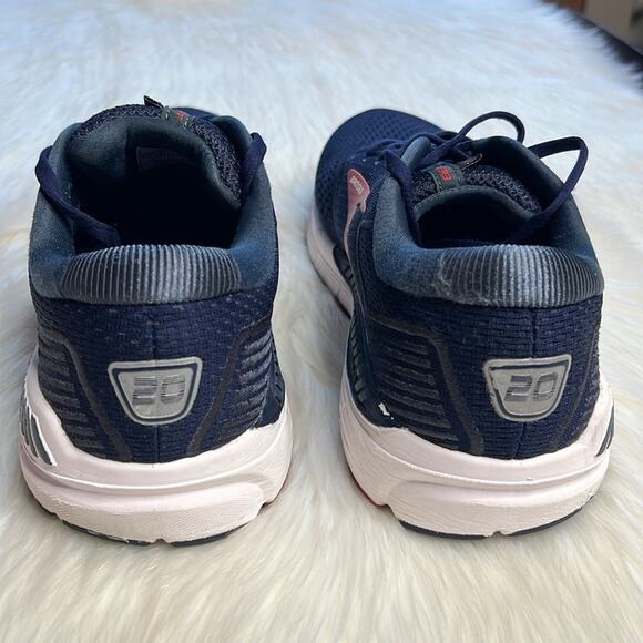 Brooks Navy and Red Beast 20 Sneakers - Picture 5 of 8